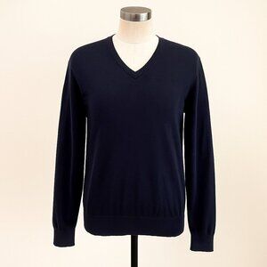 Banana Republic Men's Cotton Cashmere V Neck Sweater Size XL True Navy